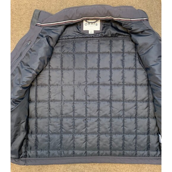 Orvis Vest Mens L Quilted Nylon High-Neck Zip Pockets Outdoor Camp Hike Trail - Picture 4 of 8